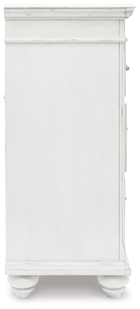 Kanwyn Whitewash Dresser from Ashley Furniture - Luna Furniture