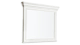 Kanwyn Whitewash Bedroom Mirror (Mirror Only) from Ashley Furniture - Luna Furniture