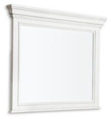 Kanwyn Whitewash Bedroom Mirror (Mirror Only) from Ashley Furniture - Luna Furniture