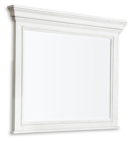 Kanwyn Whitewash Bedroom Mirror (Mirror Only) from Ashley Furniture - Luna Furniture