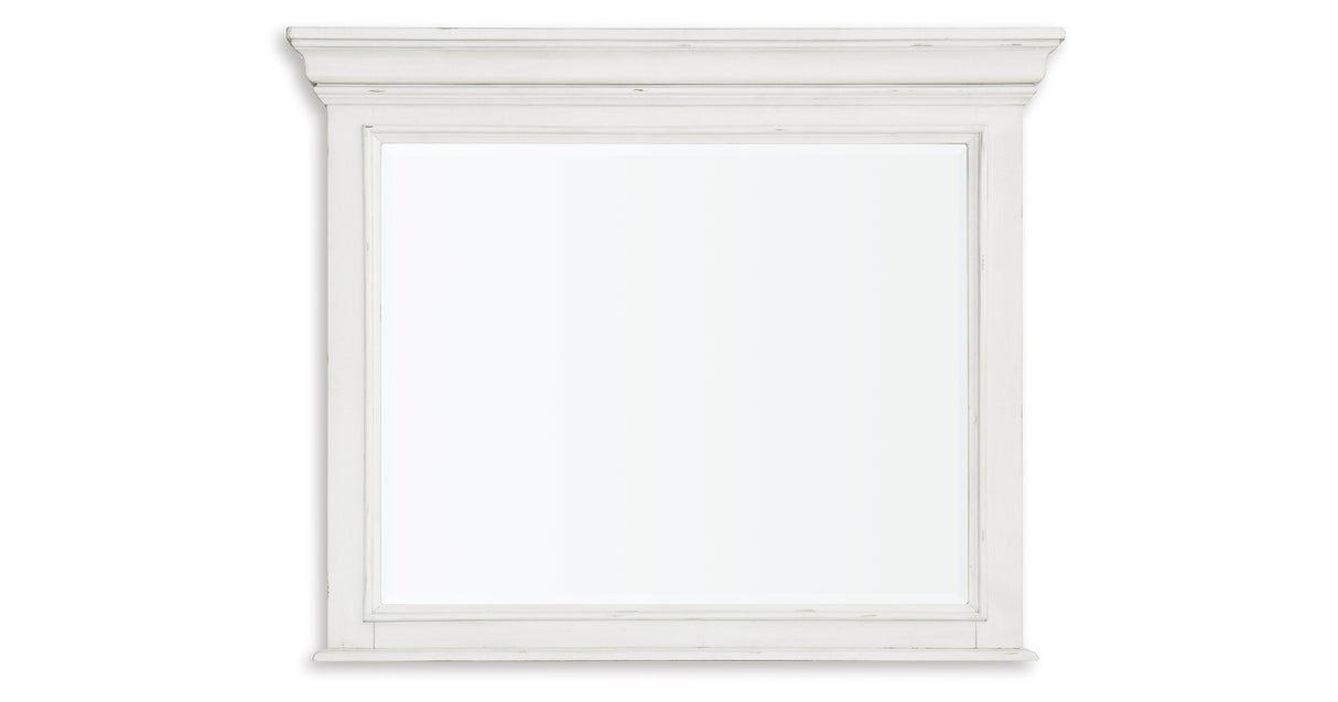 Kanwyn Whitewash Bedroom Mirror (Mirror Only) from Ashley Furniture - Luna Furniture