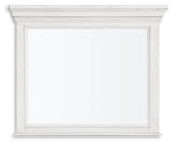 Kanwyn Whitewash Bedroom Mirror (Mirror Only) from Ashley Furniture - Luna Furniture