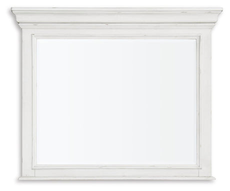 Kanwyn Whitewash Bedroom Mirror (Mirror Only) from Ashley Furniture - Luna Furniture