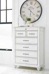 Kanwyn Whitewash Chest of Drawers from Ashley Furniture - Luna Furniture