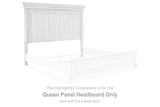 Kanwyn Whitewash Queen Panel Headboard from Ashley - Luna Furniture