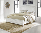 Kanwyn Whitewash California King Panel Bed from Ashley - Luna Furniture