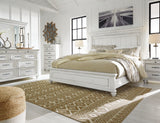 Kanwyn Whitewash Queen Panel Bed from Ashley - Luna Furniture