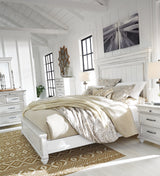 Kanwyn Whitewash Queen Panel Bed from Ashley - Luna Furniture
