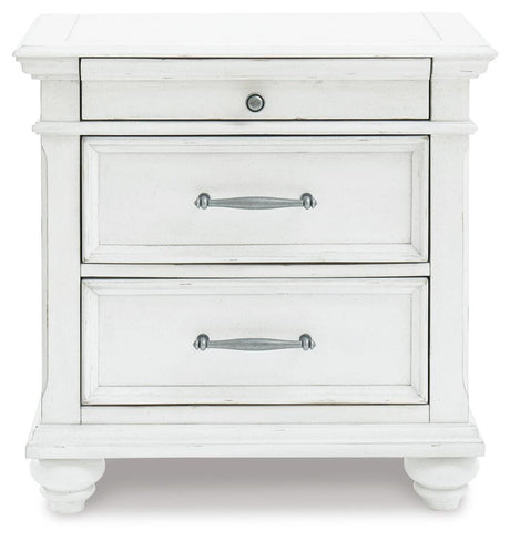 Kanwyn Whitewash Nightstand from Ashley Furniture - Luna Furniture