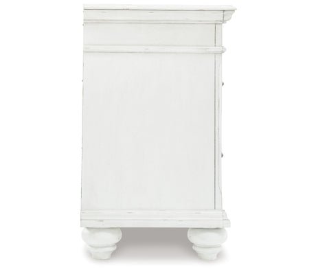 Kanwyn King Panel Bed, Dresser, Mirror and 2 Nightstands from Ashley Furniture - Luna Furniture