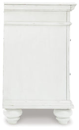 Kanwyn Whitewash Upholstered Storage Panel Bedroom Set from Ashley - Luna Furniture