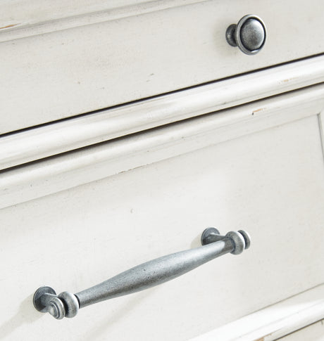 Kanwyn Whitewash Dresser and Mirror from Ashley Furniture - Luna Furniture