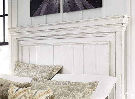 Kanwyn Whitewash Queen Panel Bed from Ashley - Luna Furniture