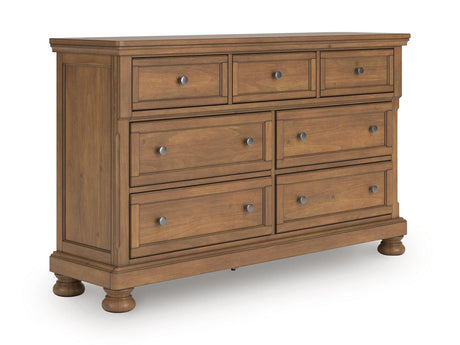 Feddinger Medium Brown California King Storage Bed, Dresser and Nightstand from Ashley - Luna Furniture