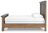 Feddinger Chestnut Queen Panel Bed, Dresser, Mirror, Chest and 2 Nightstands from Ashley - Luna Furniture
