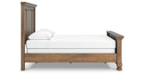 Feddinger Queen Panel Bed with Dresser in Medium Brown from Ashley - Luna Furniture