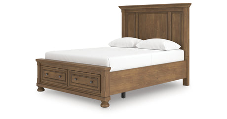 Feddinger Medium Brown Queen Panel Storage Bed from Ashley - Luna Furniture
