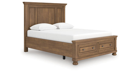 Feddinger Medium Brown Queen Panel Storage Bed from Ashley - Luna Furniture