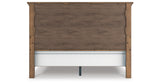 Feddinger King Panel Bed with Dresser and Nightstand in Medium Brown from Ashley - Luna Furniture