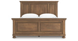 Feddinger King Panel Bed with Dresser and Nightstand in Medium Brown from Ashley - Luna Furniture