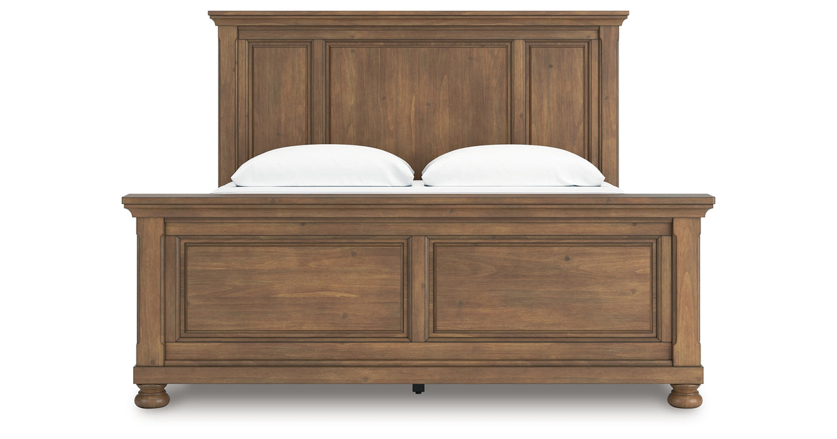 Feddinger Medium Brown King Panel Bed from Ashley Furniture - Luna Furniture