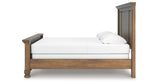 Feddinger King Panel Bed with Dresser in Medium Brown from Ashley - Luna Furniture
