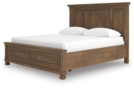 Feddinger Medium Brown California King Storage Bed, Dresser and Nightstand from Ashley - Luna Furniture