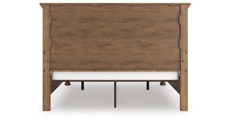 Feddinger Medium Brown California King Panel Storage Bed from Ashley - Luna Furniture