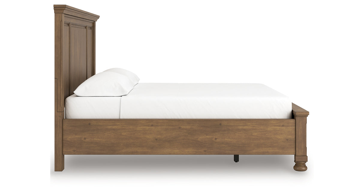 Feddinger Medium Brown California King Panel Storage Bed from Ashley Furniture - Luna Furniture