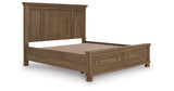 Feddinger Medium Brown King Panel Storage Bed from Ashley Furniture - Luna Furniture
