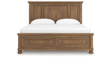 Feddinger Medium Brown King Panel Storage Bed from Ashley Furniture - Luna Furniture