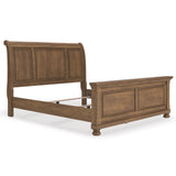 Feddinger Medium Brown Sleigh Panel Bedroom Set from Ashley - Luna Furniture