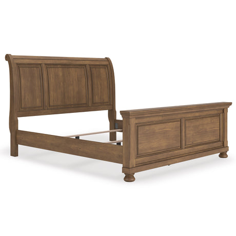 Feddinger Medium Brown Sleigh Panel Bedroom Set from Ashley - Luna Furniture