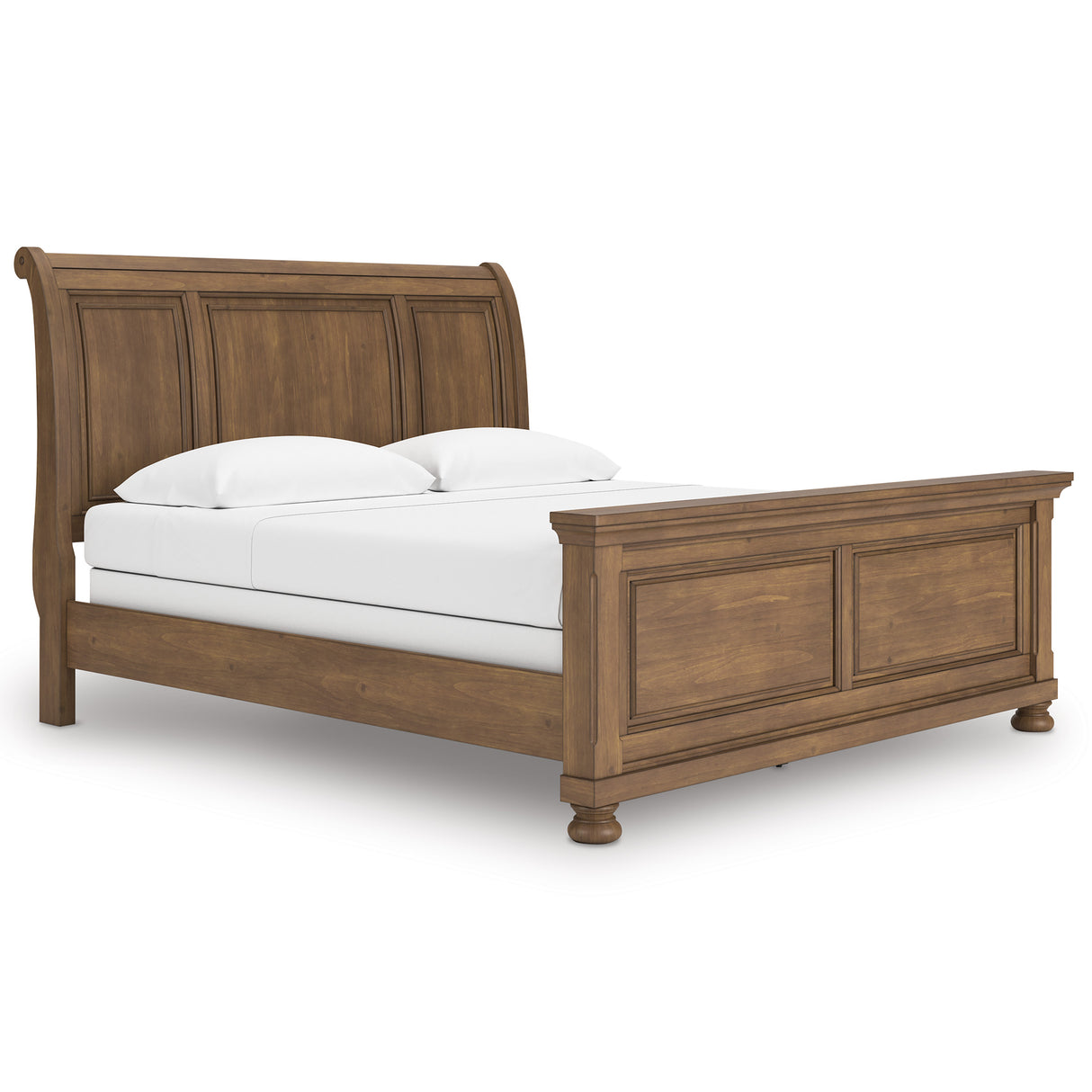 Feddinger Medium Brown Sleigh Panel Bedroom Set from Ashley - Luna Furniture