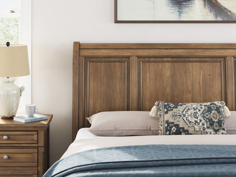 Feddinger Medium Brown Sleigh Panel Bedroom Set from Ashley - Luna Furniture