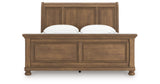 Feddinger Medium Brown King Sleigh Bed from Ashley Furniture - Luna Furniture