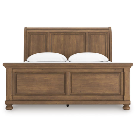 Feddinger Medium Brown Sleigh Panel Bedroom Set from Ashley - Luna Furniture