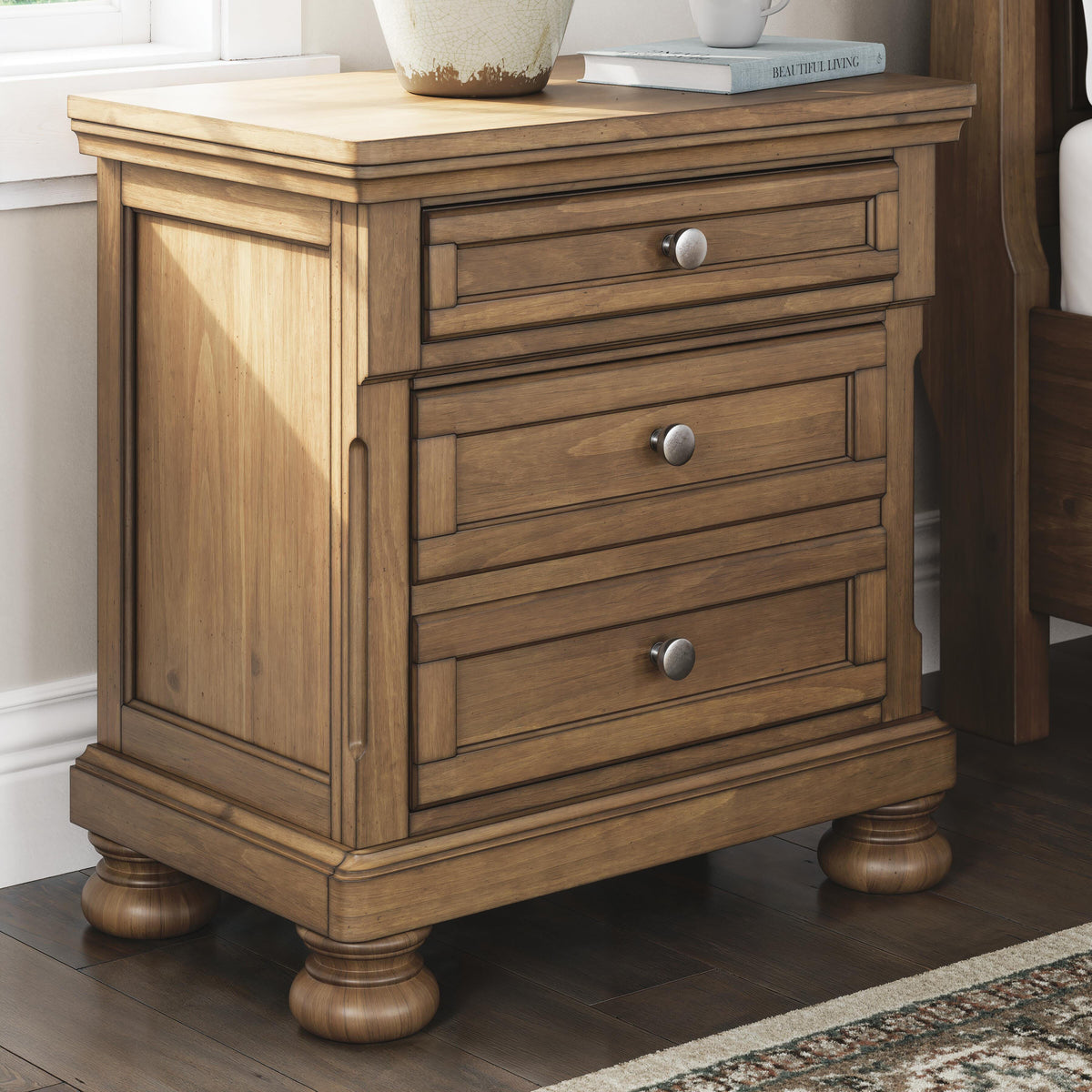 Feddinger Medium Brown Nightstand from Ashley - Luna Furniture