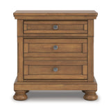 Feddinger Medium Brown Sleigh Panel Bedroom Set from Ashley - Luna Furniture