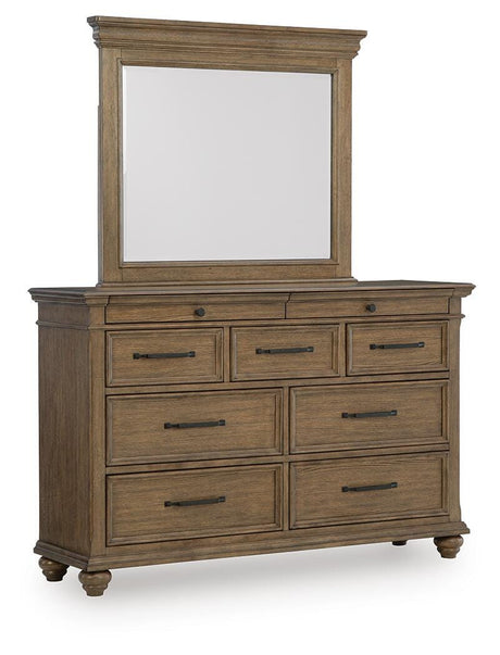 Karallin Medium Brown Panel Bedroom Set from Ashley - Luna Furniture
