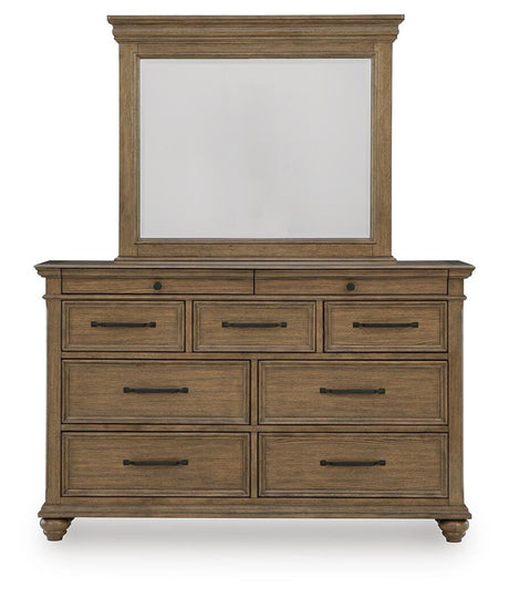Karallin Medium Brown Panel Bedroom Set from Ashley - Luna Furniture