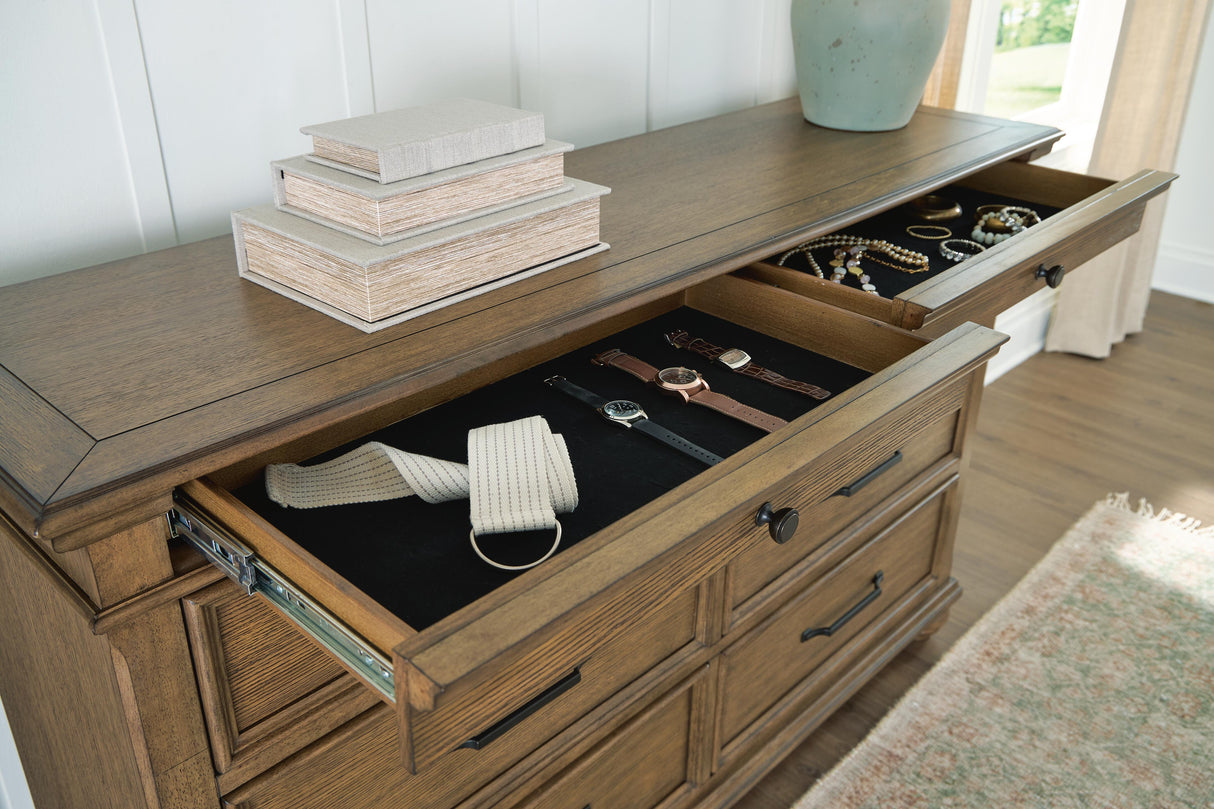 Karallin Medium Brown Dresser from Ashley Furniture - Luna Furniture