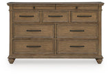 Karallin Medium Brown Dresser from Ashley Furniture - Luna Furniture