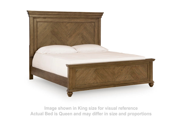 Karallin Medium Brown Queen Panel Bed