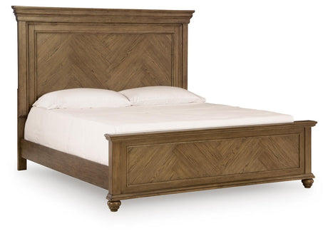 Karallin Medium Brown California King Panel Bed from Ashley Furniture - Luna Furniture