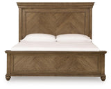 Karallin Medium Brown California King Panel Bed from Ashley - Luna Furniture