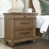 Karallin Medium Brown Nightstand from Ashley - Luna Furniture