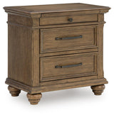 Karallin Medium Brown Nightstand from Ashley Furniture - Luna Furniture