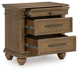 Karallin Medium Brown Nightstand from Ashley Furniture - Luna Furniture