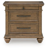 Karallin Medium Brown Nightstand from Ashley Furniture - Luna Furniture